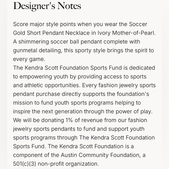 New with box Kendra Scott soccer ⚽️ necklace - Picture 4 of 6